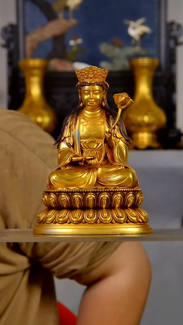 手工艺品琉璃淡*鱼精美造像放漏结缘中