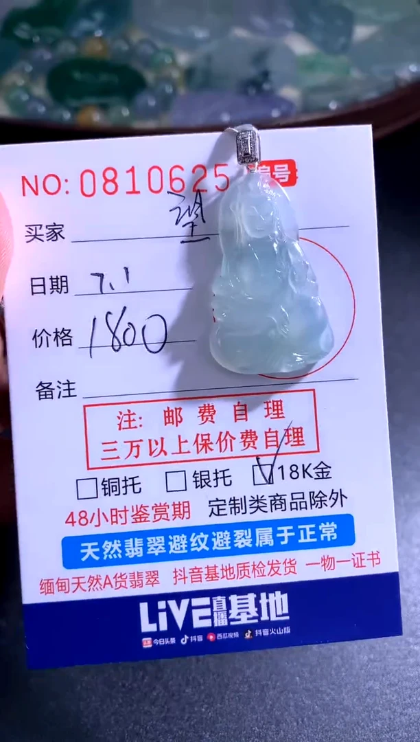 翡翠未镶嵌颈饰望*辰望