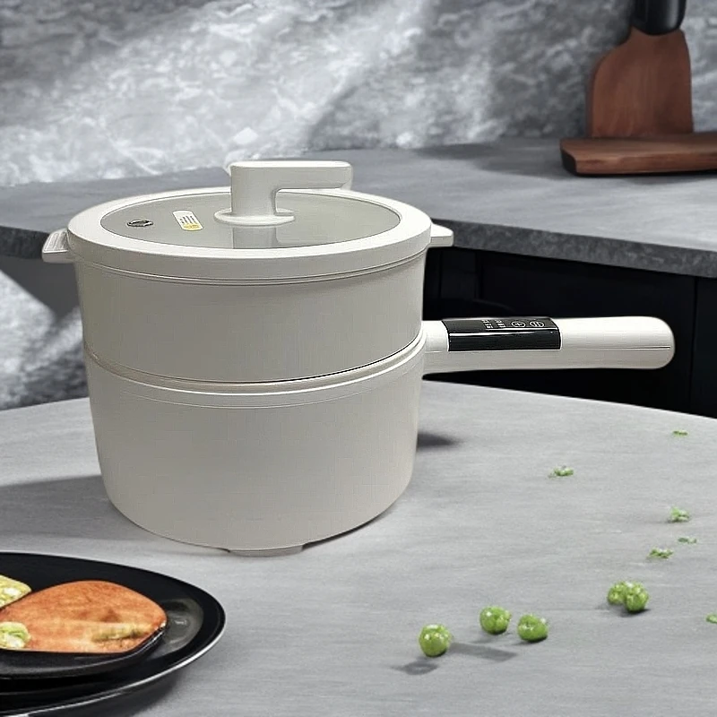 T015 电煮锅CZG-YG36带蒸笼料理锅3升不粘锅1000瓦煲汤电火锅
