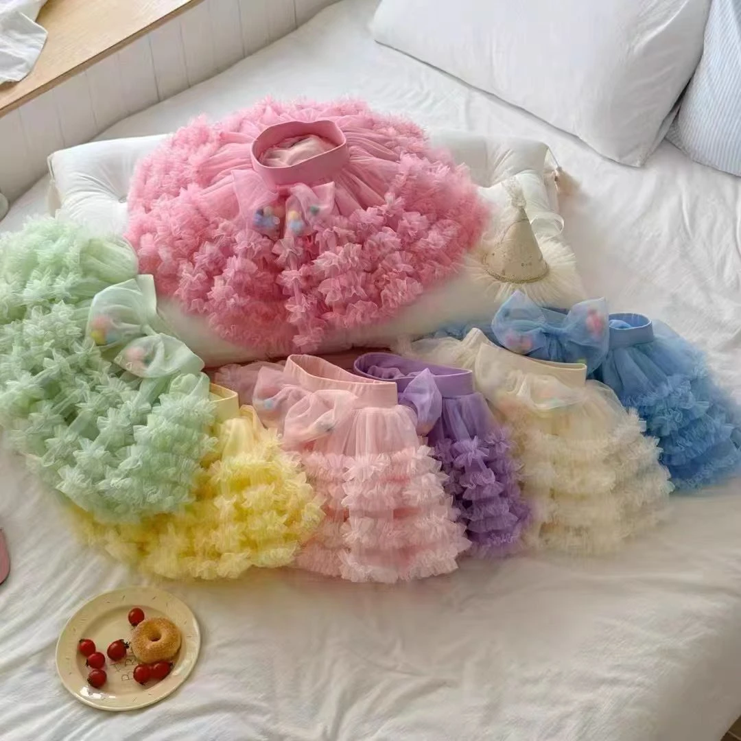 【突突裙】现货Q250女童夏季网纱突突裙