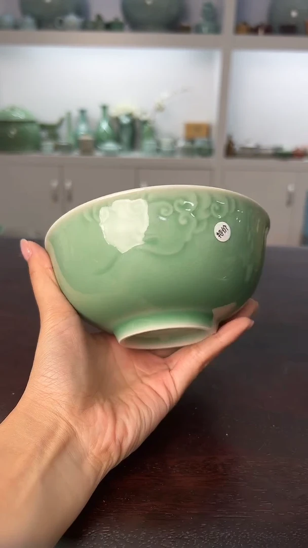 龙泉云间青瓷小米茶器