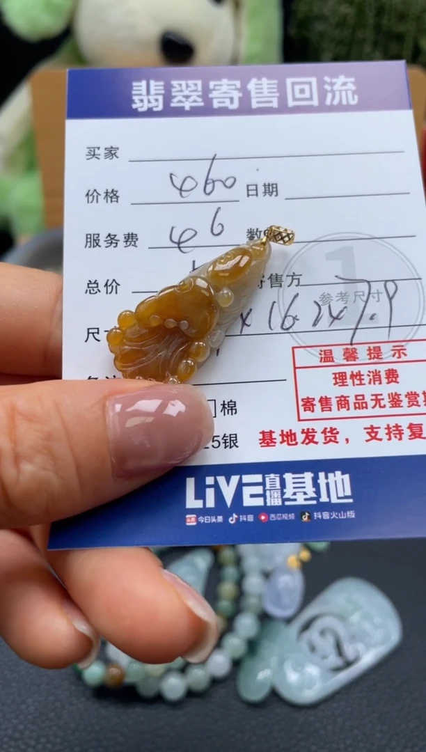 颈饰18K金镶嵌翡翠10150520