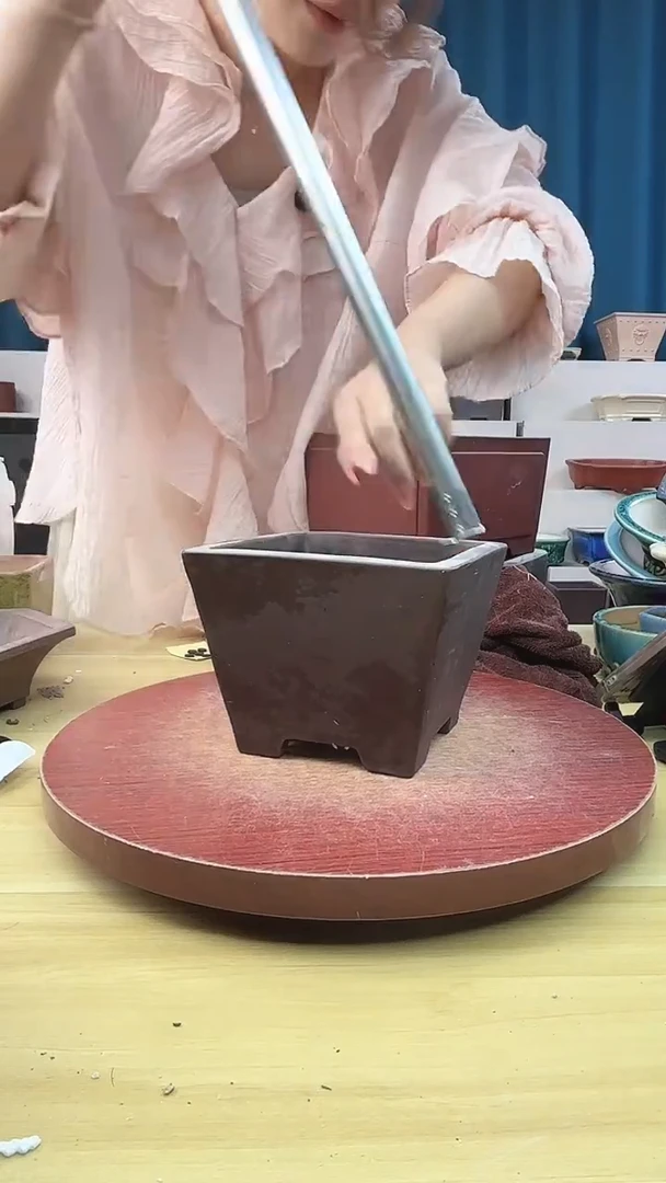 紫砂花盆花盆浅草紫砂花盆