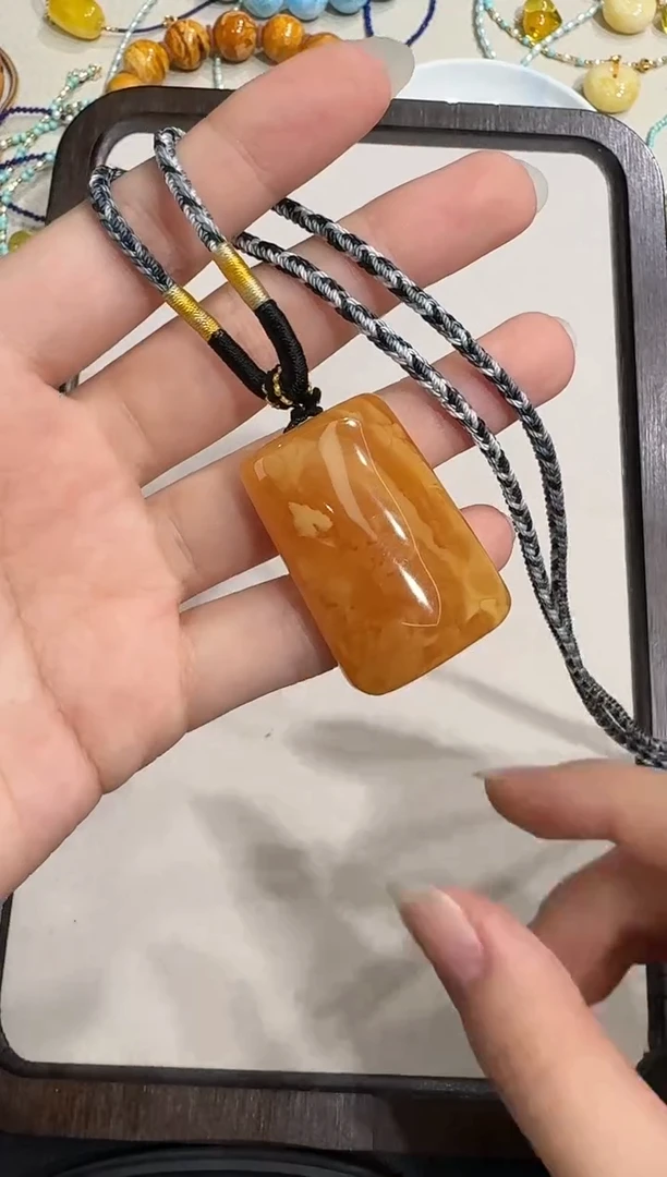 琥珀颈饰未镶嵌X0916-1195-163