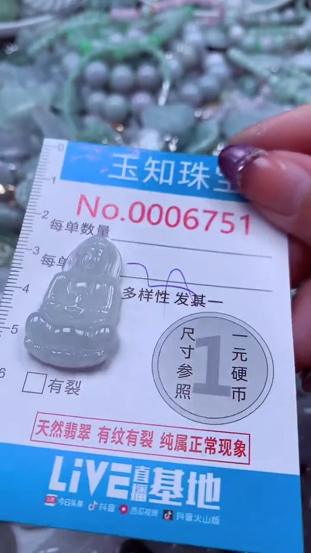 翡翠未镶嵌吊坠(不含链)6751