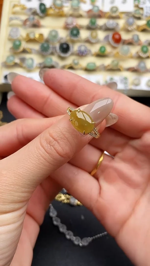 【闪购商品】翡翠戒指银S925镶嵌111111111+5