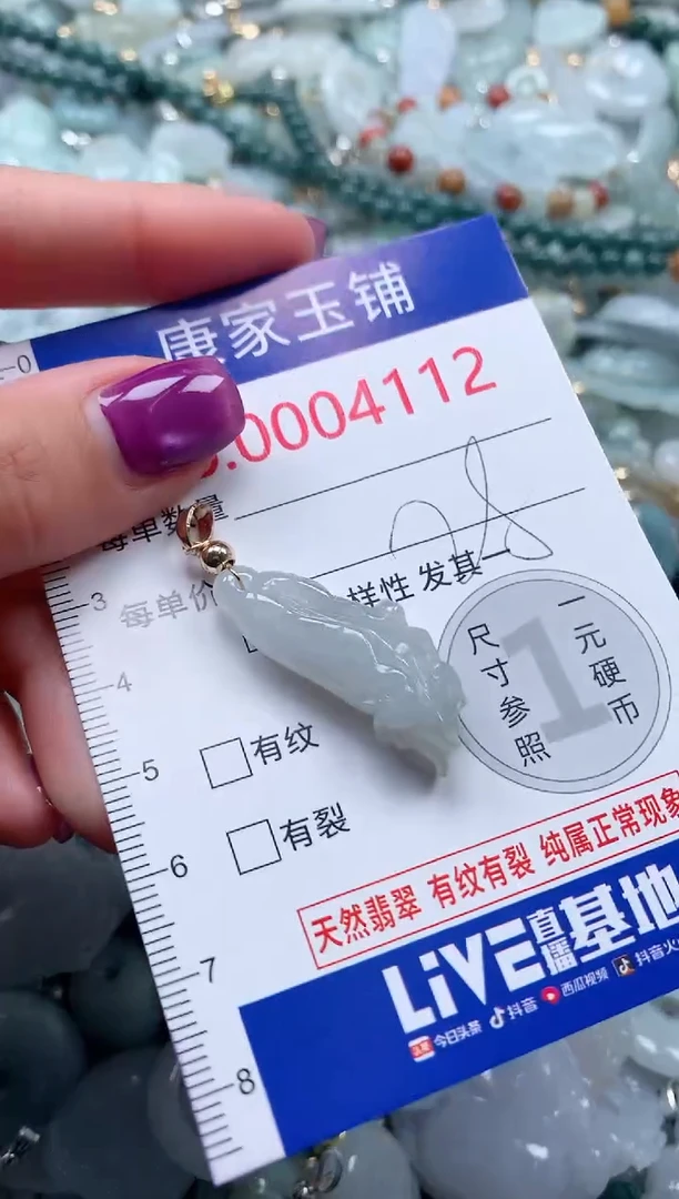颈饰未镶嵌翡翠4112