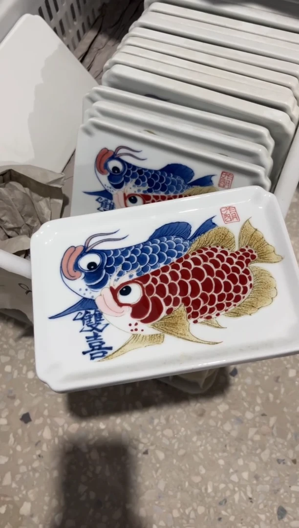 昨明手绘壶承（微瑕价格）