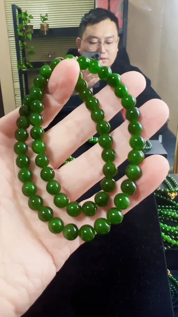 项链未镶嵌和田玉（碧玉）8