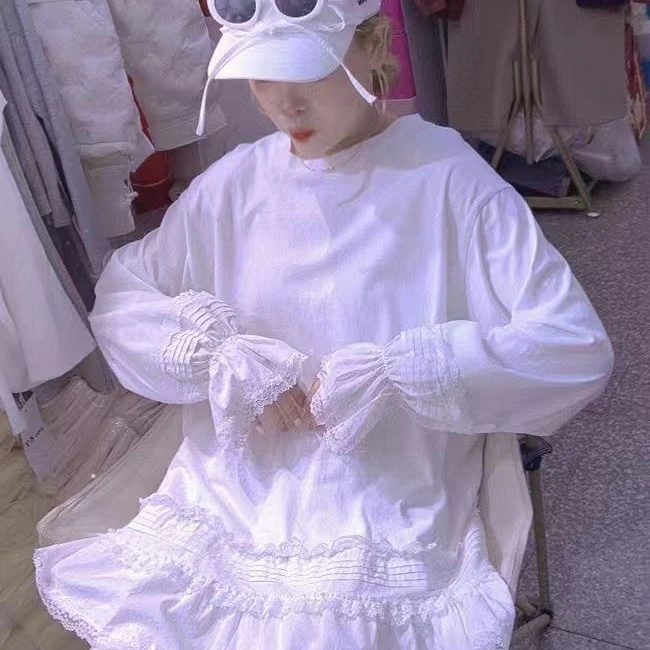 （二姐专属）工艺款--洋气花边体恤