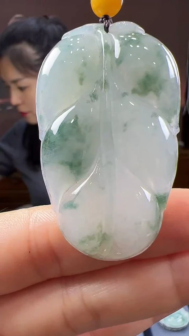 未镶嵌挂件翡翠叶子