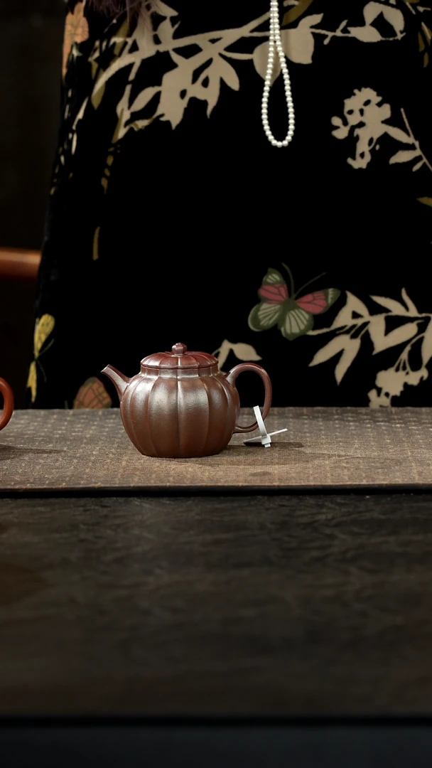 茶壶紫砂五*柴烧流年壶底槽青150cc