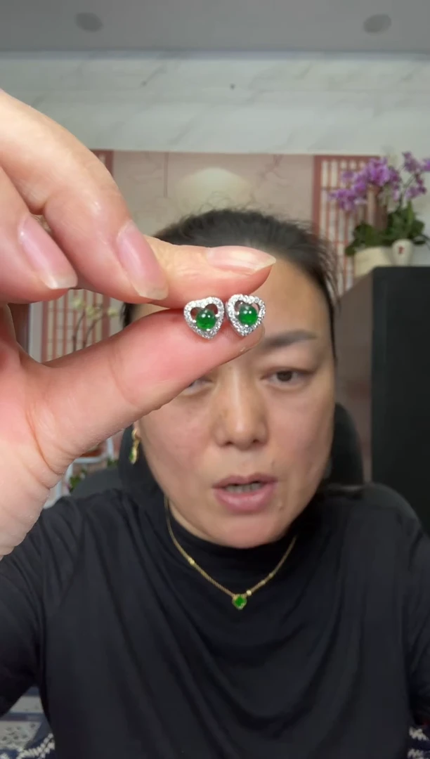 颈饰银S925镶嵌翡翠00005951