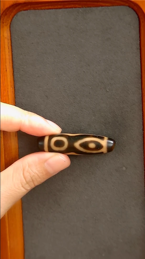 玛瑙/玉髓未镶嵌珠宝半成品上肯老厂长全手神湖三眼12*44