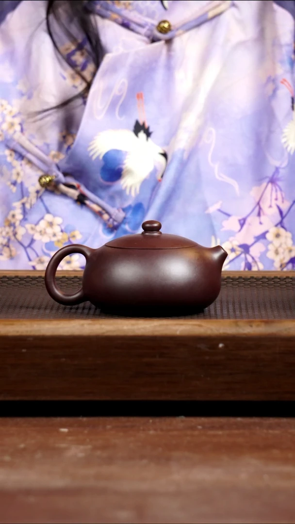 茶壶紫砂龙血砂扁西施175CC