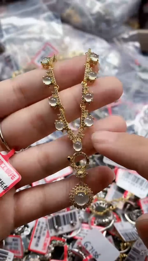 银S925镶嵌戒指翡翠天然A货缅甸翡翠