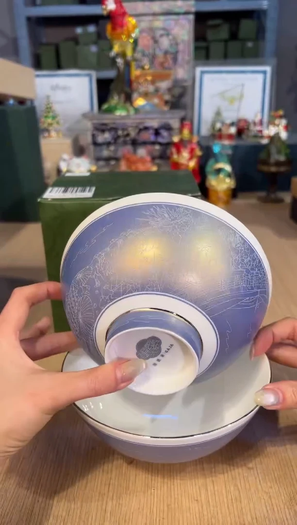 【闪购商品】杯70清明上河图面碗套二