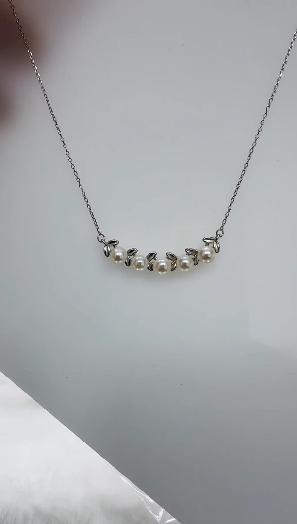 【闪购商品】海水珍珠DA银S925镶嵌c854 ak套链6