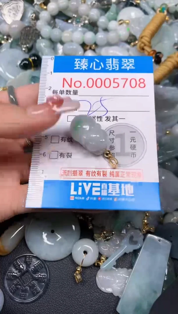 【闪购商品】翡翠颈饰未镶嵌含绳0005708