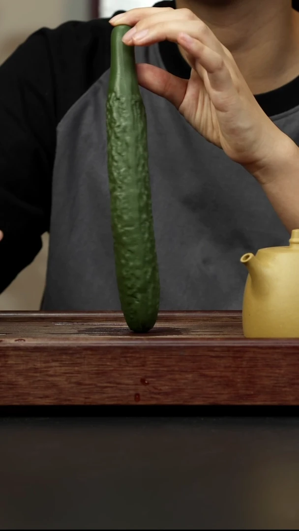 紫砂茶壶黄瓜茶宠
