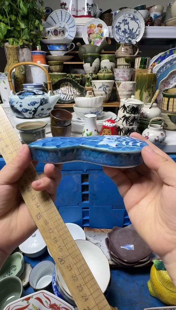 中古瓷器，默认微瑕-有底款的香盒