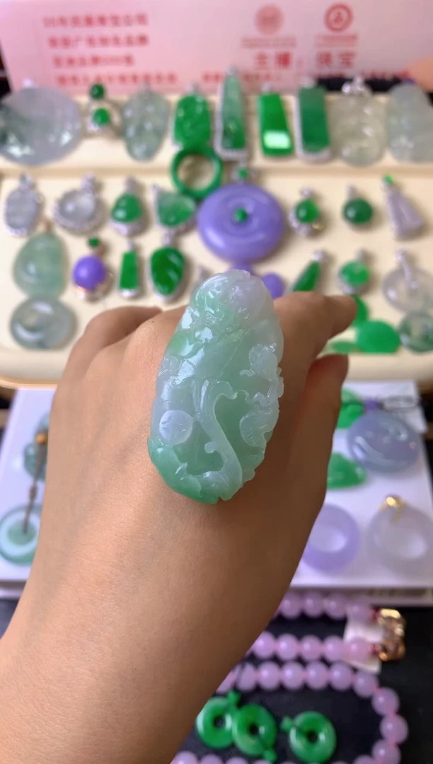 未镶嵌定制翡翠财*毛货抛光