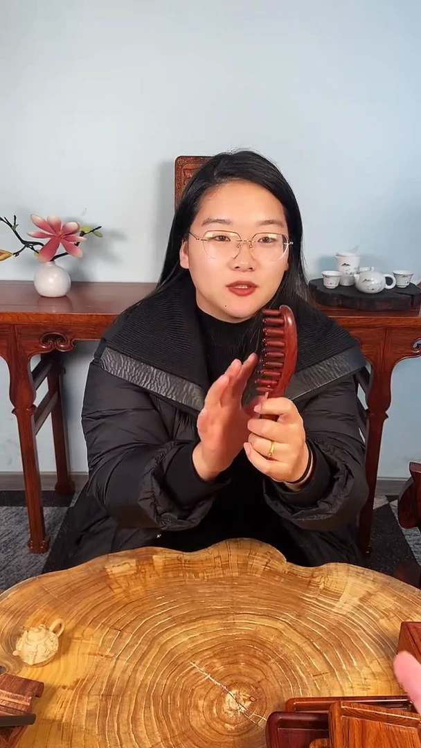 白枝/白酸枝（红酸枝木类）按摩梳