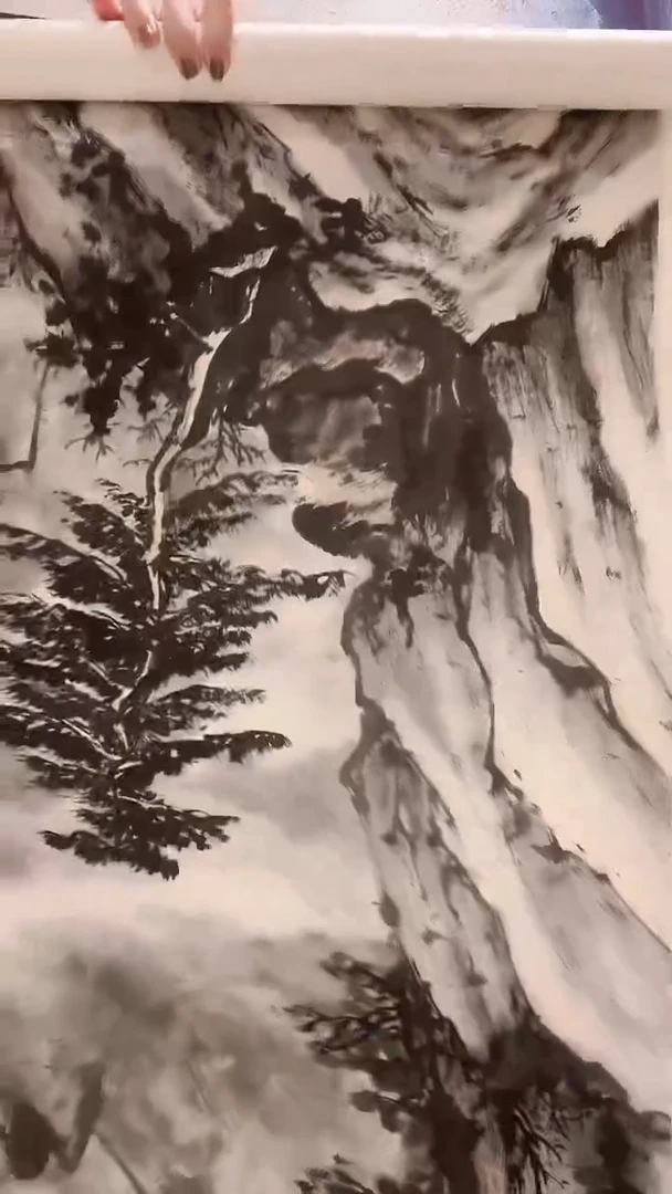 【闪购商品】国画3-4-37关老师卷轴三尺