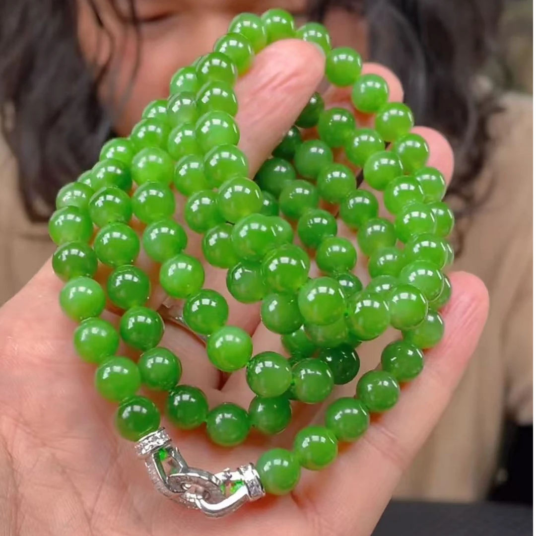 【玉经纶】211433/HQ18-和田玉珠链-多样性发其一