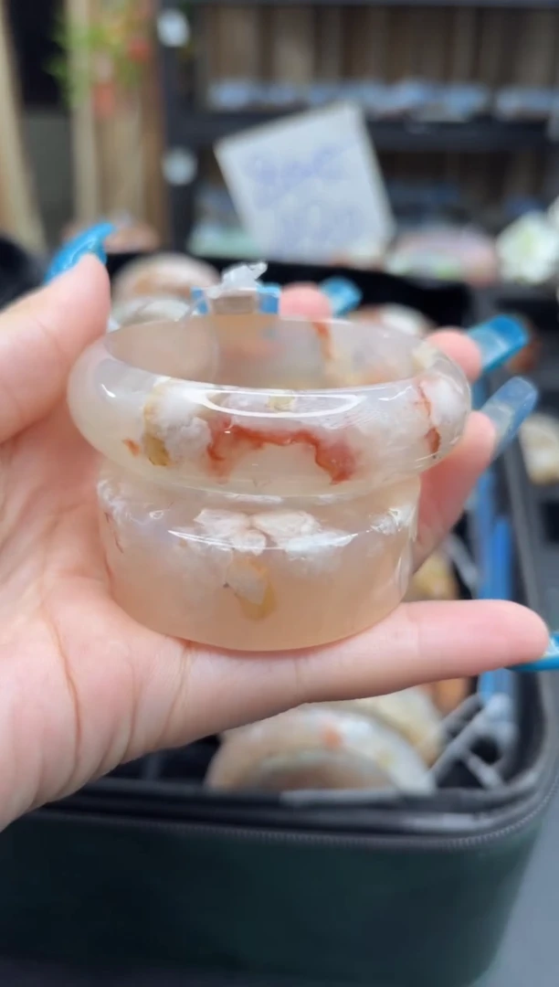 未镶嵌手镯石英质玉1841(53圈赠送镯心)