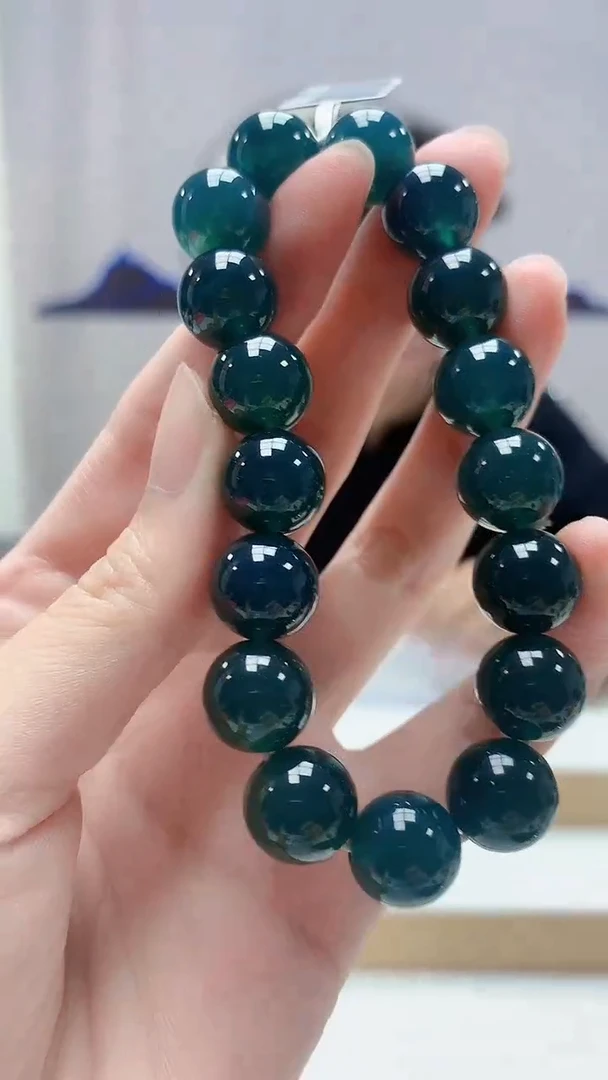 未镶嵌定制翡翠4688zm-毛货手串124