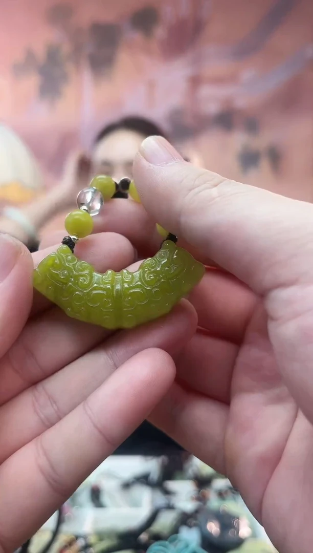 未镶嵌岫玉颈饰多样性发货其中发一