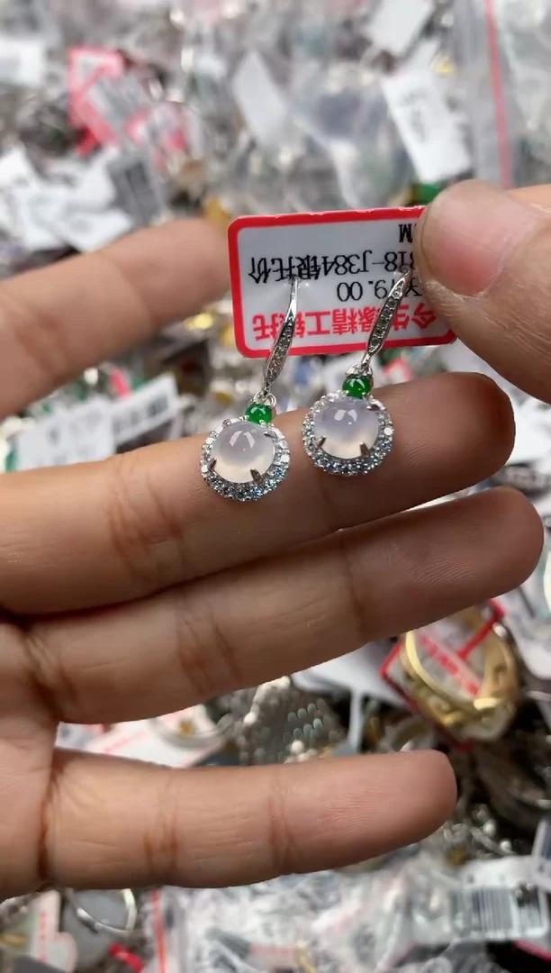银S925镶嵌戒指翡翠7777-----8