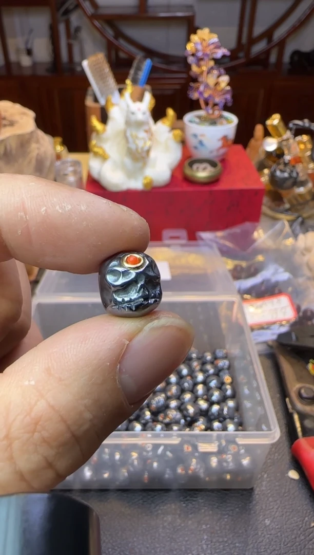 【闪购商品】石英质玉1未镶嵌天铁阿呆一颗11mm