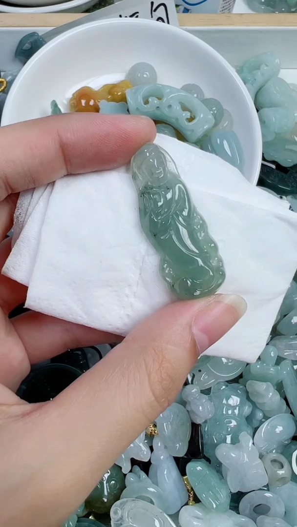 散珠翡翠543号链接，A货翡翠