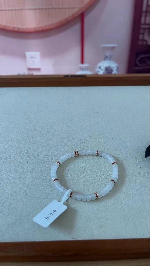 未镶嵌手串和田玉和田白玉手串