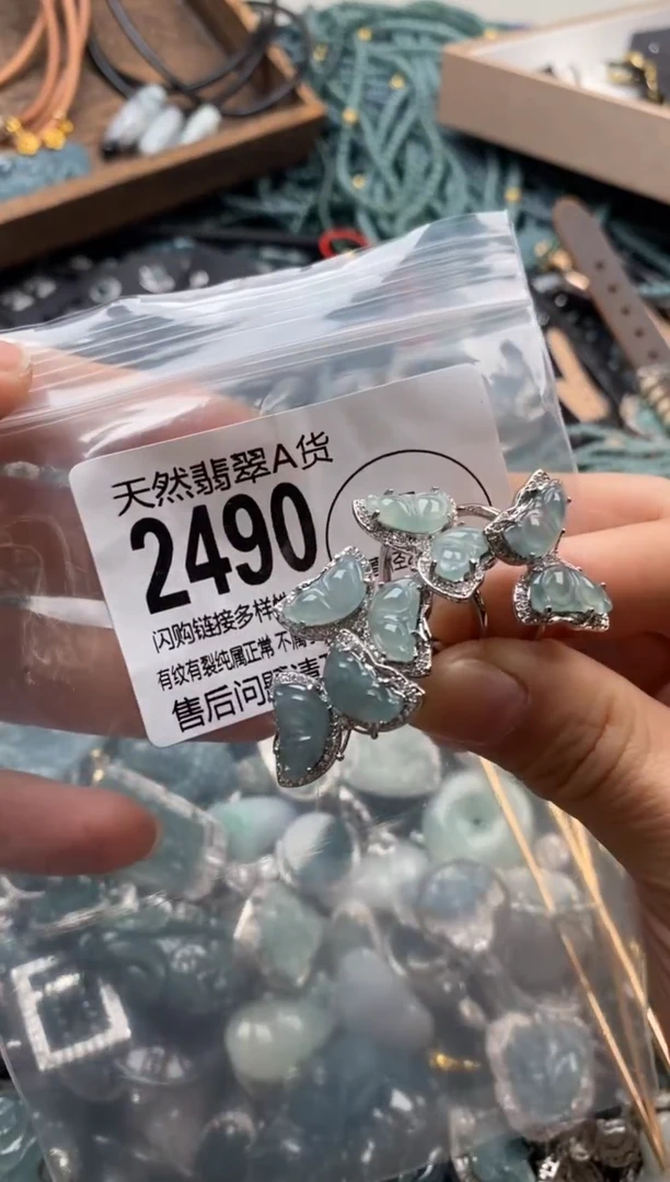 【闪购商品】翡翠颈饰未镶嵌多样性发其一2490