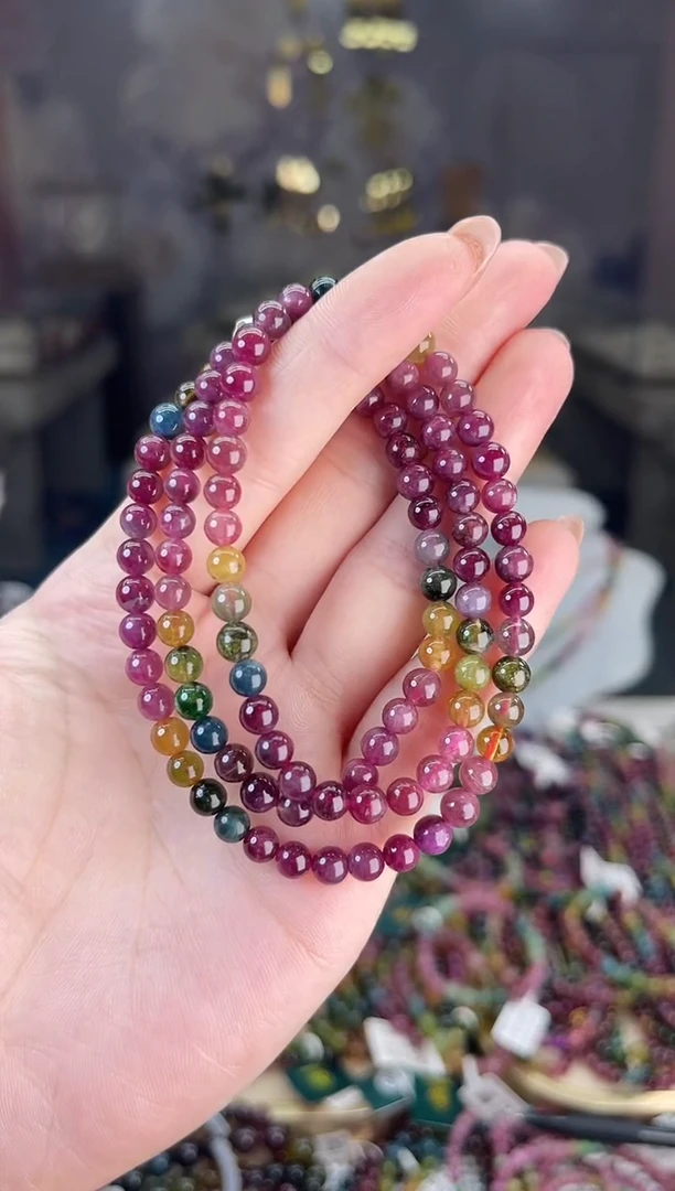 【闪购商品】碧玺/未镶嵌5mm+碧玺多圈多样性发货