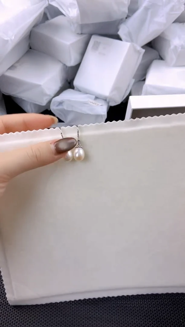 未镶嵌耳饰淡水珍珠ed1048