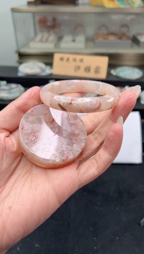 未镶嵌手镯石英质玉55圈口（赠品镯心）3528975