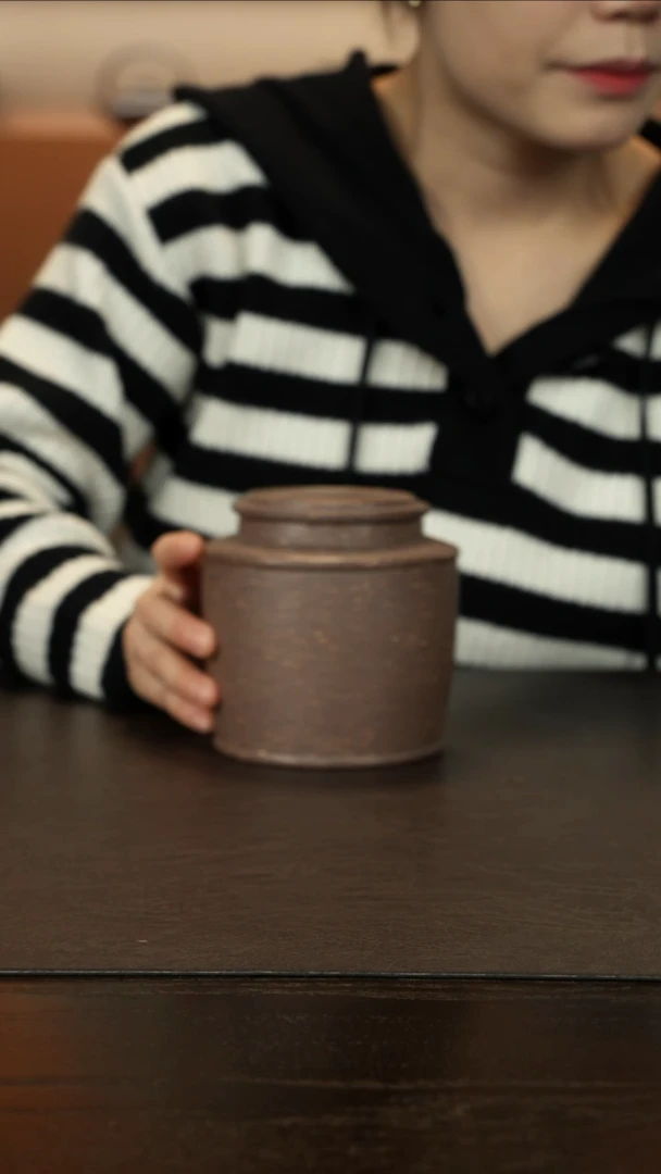 【闪购商品】紫砂茶壶直播福利茶叶罐粗砂天青约200克