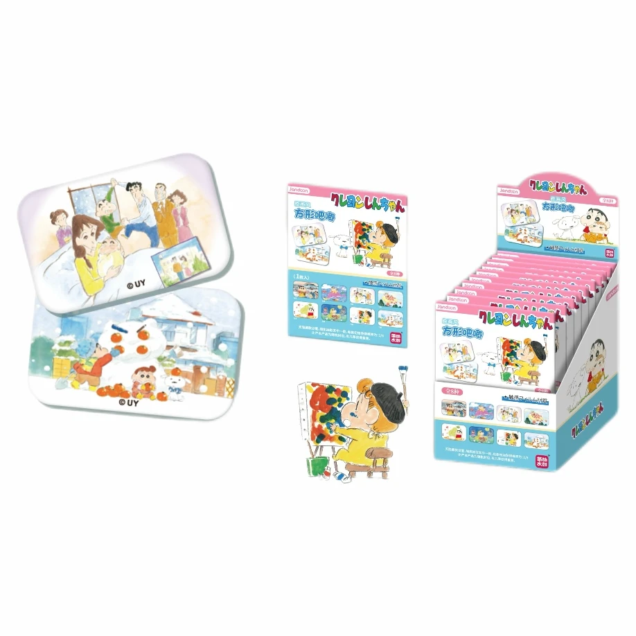 简动文创蜡笔小新原画风系列方形吧唧（代拆）