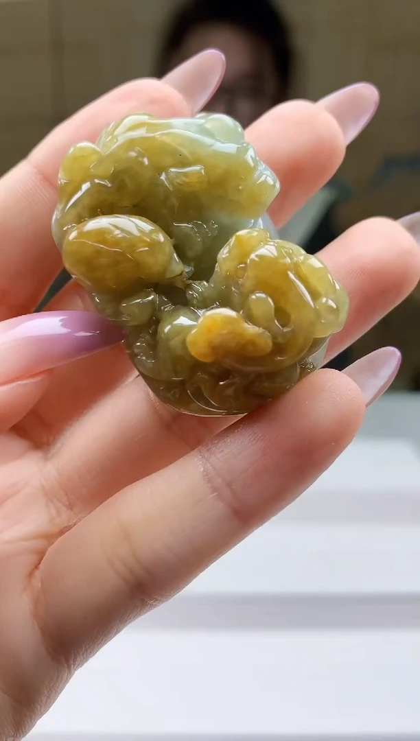 【闪购商品】定制翡翠未镶嵌5156ty-毛货挂件86