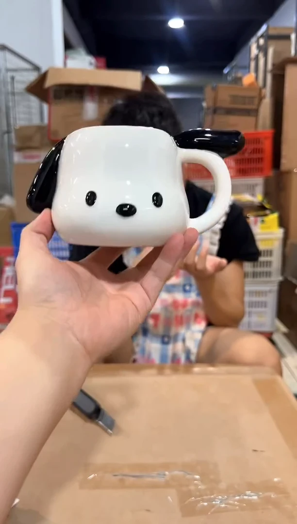瓷片帕恰狗头杯