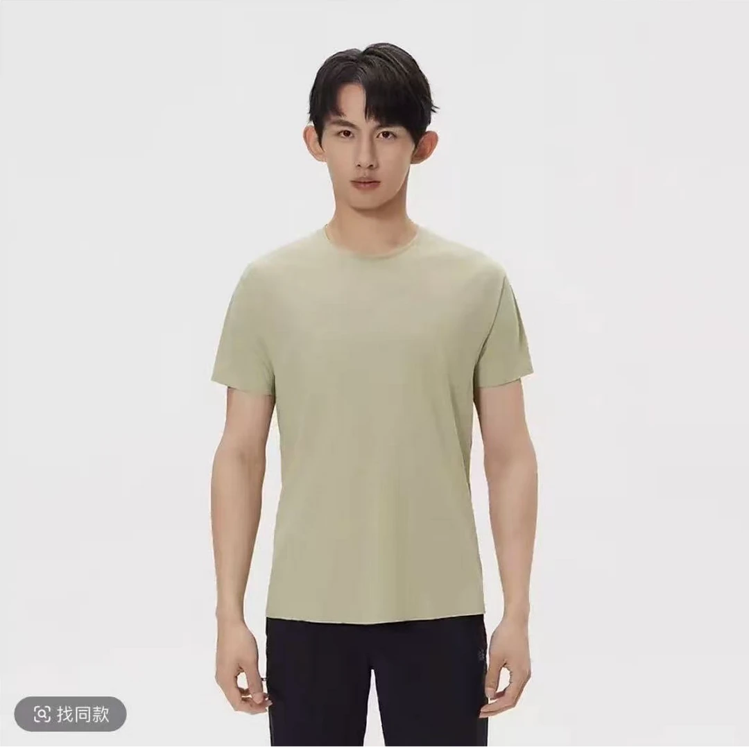 (树+）硅胶原单小标情侣圆领无痕轻薄原版面料设计款