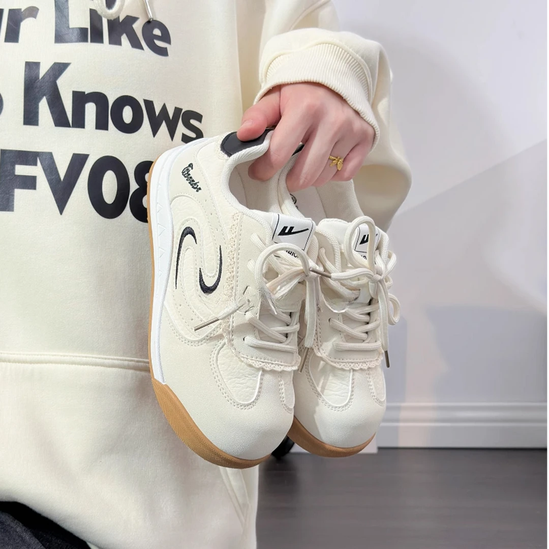 回力德训鞋女2025秋季新款透气软底休闲板鞋百搭轻便运动小白鞋女