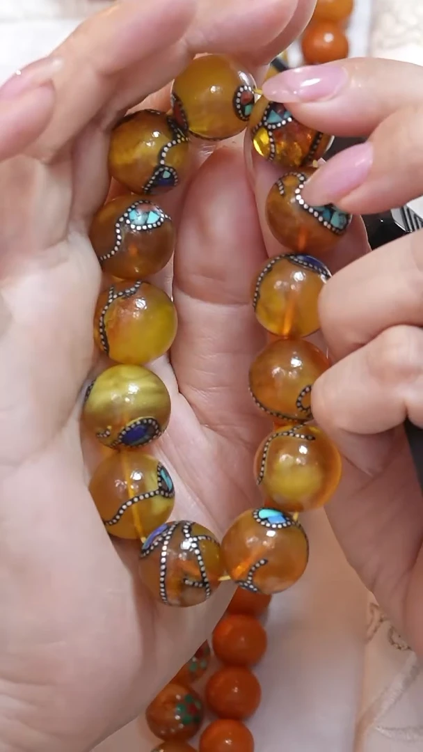 琥珀颈饰未镶嵌8486天然蜜蜡珠宝奇石云端妖孽全部保真