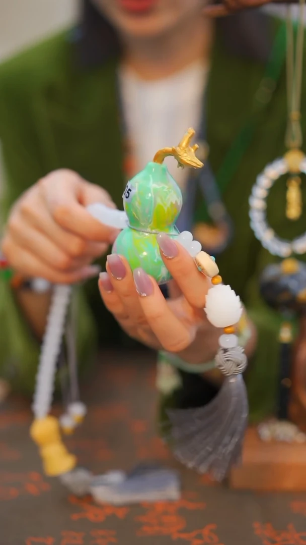 405非遗漆手艺工天然葫芦文玩福禄