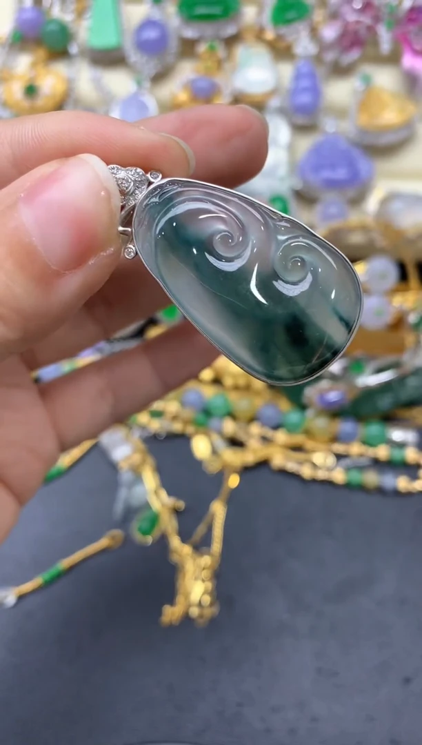 【闪购商品】翡翠颈饰18K金镶嵌496-中国好珍宝