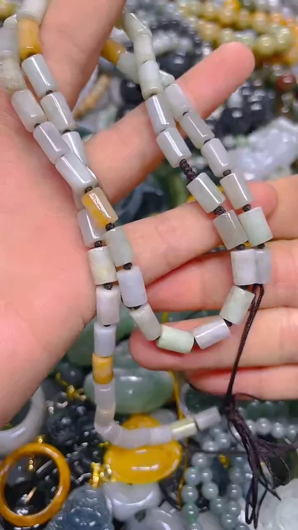 颈饰未镶嵌翡翠5mm/ T /翡翠A货，一件也是批发价